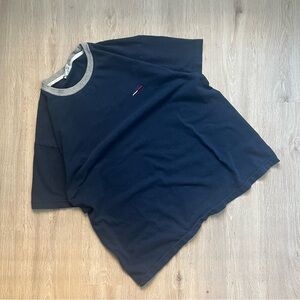 VTG Tommy Jeans Ringer T Shirt Men Large 90s USA Fade Distress Y2K Grunge Skate